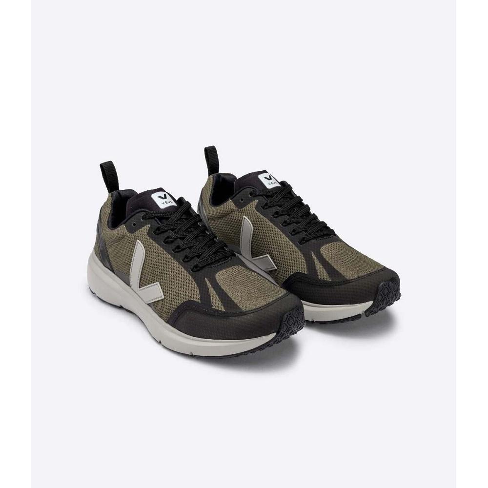 παπουτσια γυναικεια Veja CONDOR 2 ALVEOMESH Olive/Black | GR 491HAP